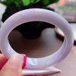 天然翡翠紫罗兰正装手镯